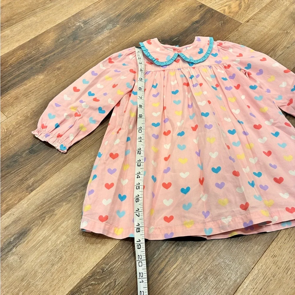 Posh Pickle Company Colorful Heart Dress Collar Valentines Spring Summer 3T - Picture 6 of 12